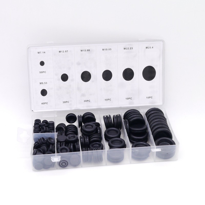 Diking 170Pcs Rubber Grommet Kits Firewall Hole Plug Set Electrical
