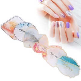 Nail Palette, 6pcs Acrylic Nail Art Palettes Gel Polish Color Mixing Holder Nail Tip Display Tray DIY Nail Polish Mix Painting Board Manicure Makeup Tool for Home Salon Use