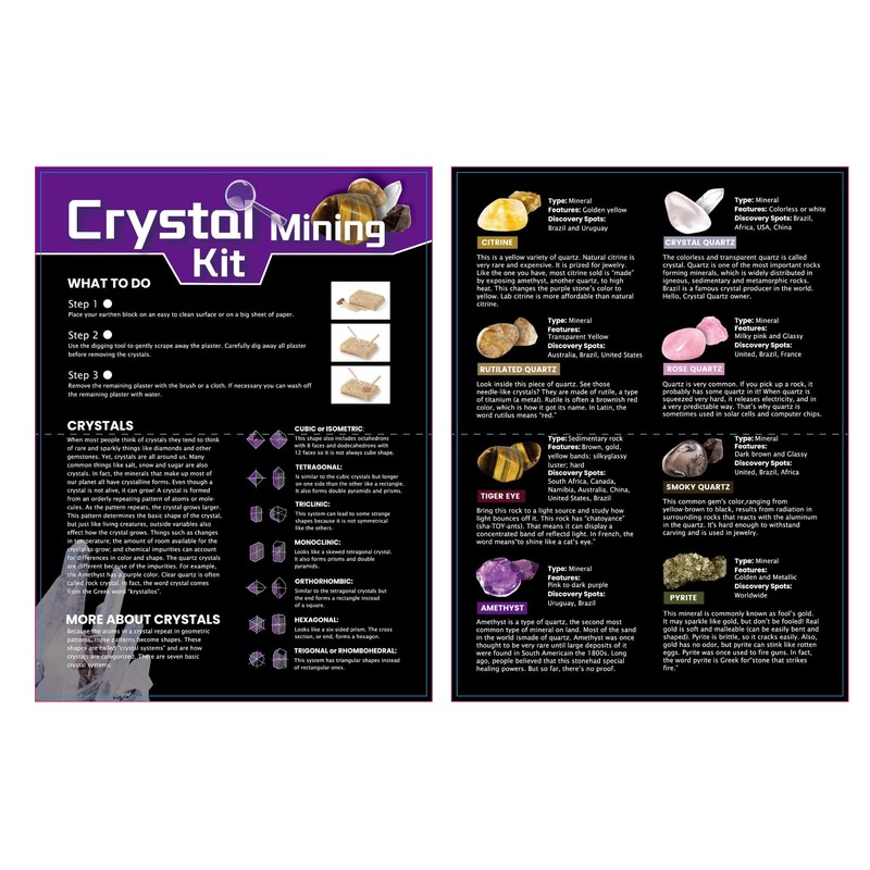 Kaper Kidz DIG & Discover Crystal Mining KIT : Dig