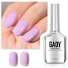 GAOY Pastel Gel Nail Polish, 16ml Soak Off UV Light Cure Gel Polish for Spring Summer Soft Candy Nail Art DIY, Macaron 1648 Light Purple