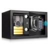 MUNBYN Smart Biometric Fingerprint Safe, 3-Way Access Lock Box with