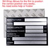 VIN Serial ID TAG Plate Data Blank CAR Truck HOT