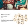 30PCS 6 Sided Number Dice 15.5mm Multiple Of 2 Number