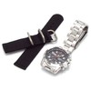 Seiko SND375P Men's Chronograph Watch with Military Style Strap, Black