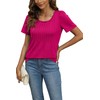 Summer Tops for Women 2024 Loose Fit T Shirts Puff