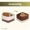 slowroom 12.5 x 12.5 x 10 cm Bread Basket, Cotton,