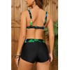 SHEKINI Women's 3-Piece Rash Guard Long Sleeve Swimsuits with Drawstring