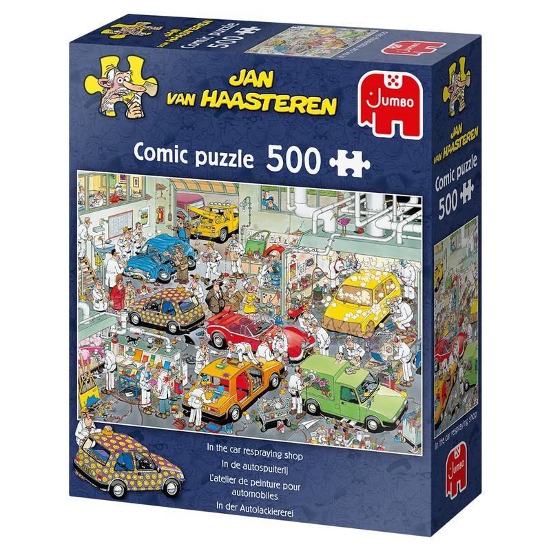 Jan van Haasteren Car Respraying Shop 500 Pce Puzzle