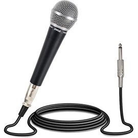 Pyle-Pro incluye cable XLR de 15 pies a conexión de audio de 1/4 pulgadas, conector, negro, 10.10 pulgadas x 5.00 pulgadas x 3.30 pulgadas (PDMIC58)