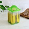 Youngever 2 Pack Pickle Container with Strainer, Plastic Pickle Holder
