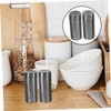 KONTONTY 304 Stainless Steel Seasoning Bottle Pepper Salt Shaker Set