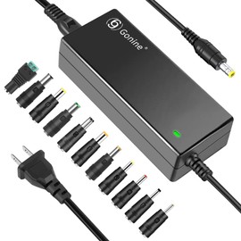 Gonine - Adaptador de CA para monitor de 12 V 5 A, 100-240 V CA a 12 V CC 60 W, apto para sistema de seguridad CCTV LCD Sceptre AOC Acer con 11 conectores