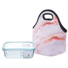 CM Soft Neoprene Tote Picnic Bag Lunch Container Box Organizer