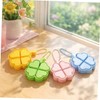 Four-leaf clover clicker keyring transparent acrylic keycap clicker bag ring