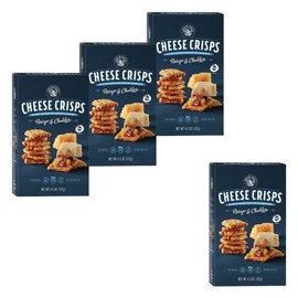 John Wm Macy's Asiago & Cheddar Cheese Crisps, 4.5 oz, 4 Pack