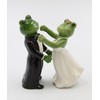 Fine Ceramic Wedding First Dance Frog Couple in Tuxedo &