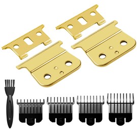Hojas T Outliner para Andis T Outliner, Andis GTX, T Outliner hoja de repuesto Andis GTX (hoja en T de acero dorado + hoja de acero dorado)