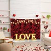 Love with Roses Red Banner
