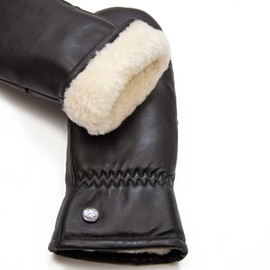 Weikert gloves mittens made from pure Merino lambskin and robust lambskin nappa leather - 7