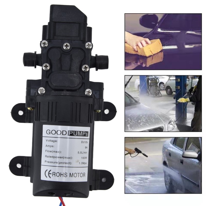 Electric Diaphragm Pump High Pressure 1.0Mpa 5.5L/Min Intelligent Miniature Water
