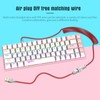 Mechanical Keyboard Cable Double Sleeve Custom Coiled with Detachable Metal