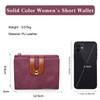 PORRASSO Fashion Wallet Ladies Purse Women's PU Leather Wallet Bi-fold