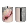 GYLILI Trendy Girly Lotus Silver Car Trash Can Leak Proof