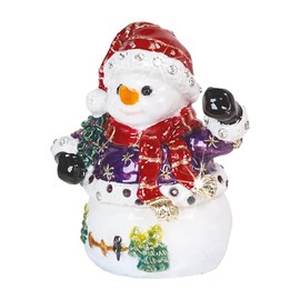 Craycombe Trinkets 6076 Snowman and Scarf Trinket Box