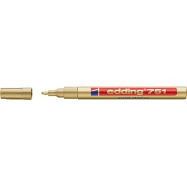Edding 4-751053 - 751 Paint Marker Gold PK10