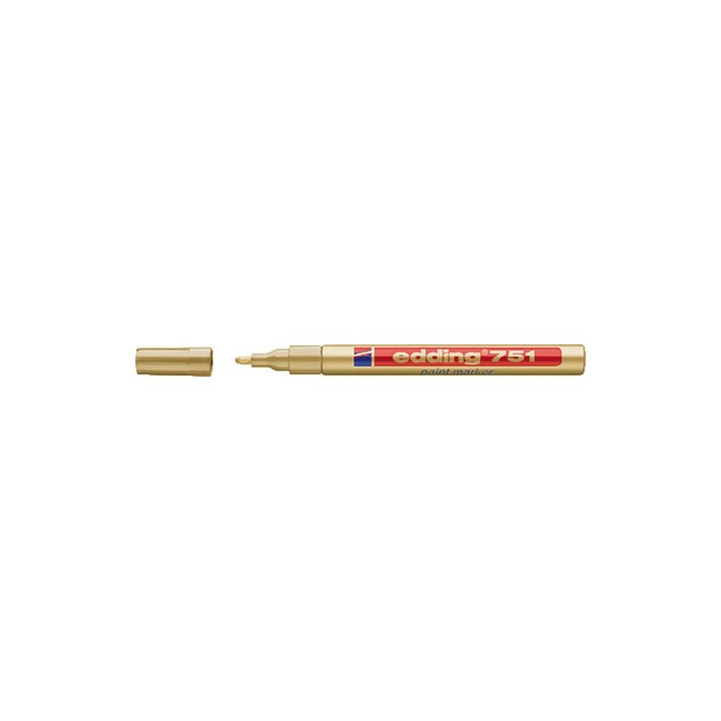 Edding 4-751053 - 751 Paint Marker Gold PK10