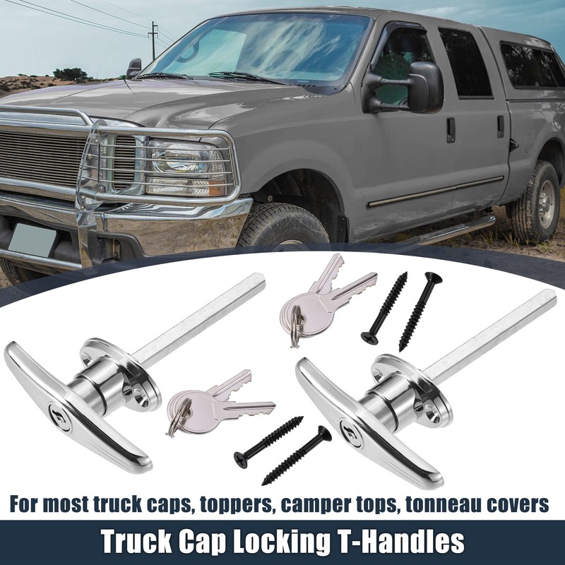 X AUTOHAUX 2 Set Garage Door T-Handle Lock Kit Shed