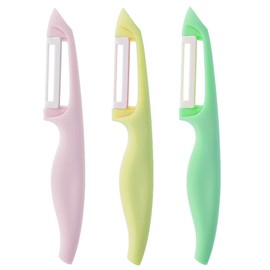 Ceramic Blade Handheld Peeler Tool for Vegetable Decoration - Pack of 3 - Potato Peeler Kitchen Utensil - Handheld Vegetable Peeler