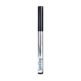 Music Flower Eyeliner Pen,Waterproof liquid Eyeliner with Precision Tip,Metallic Shimmer Color Eyeliners Smudge-Resistant Long wearing (Sliver white)