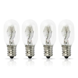 Gfdoso 4Pcs 20W 120V Incandescent Bulb Replacement for Conair RP34B Illuminated Makeup Mirror – E12 Candle Base, 2700K White Light
