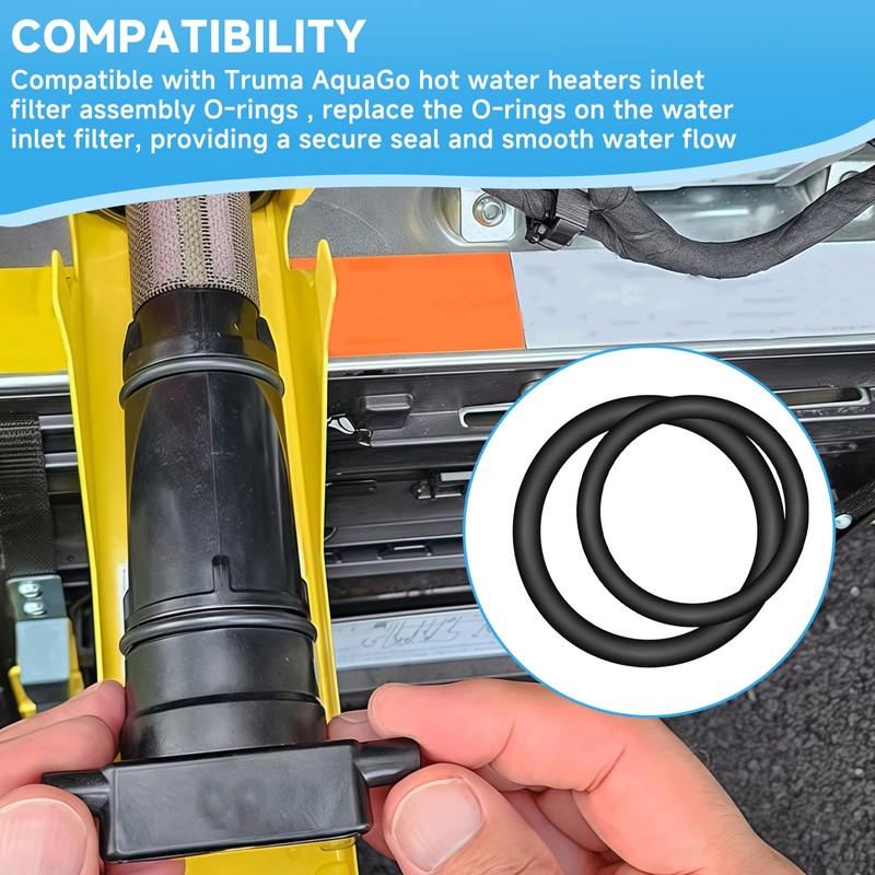 Cutetool Water Inlet Filter Seal O-Rings Kit Compatible with Truma