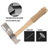 Magnetic Roofing Hammer, Multifunctional Magnet Roofing Hatchet with Wood Handle,