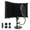 Rigych Microphone Isolation Shield with Pop Filter and Mic Stand