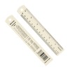PATIKIL 15cm/6" Metal Ruler, 2 Pack Aluminum Alloy Rulers with