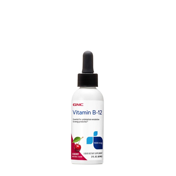 GNC Vitamin B-12 1000mcg - Cherry, Supports Energy Production