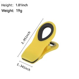 12Pcs Multi-Color of Magnetic Chip Clips,Plastic Snack Clips,Airtight Clips,for Food Storage,Sticky Note Holder,Refrigerator Magnetic Chip Clip,Suitable for Home Kitchen Storage,Kitchen Accessories