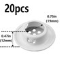 Semetall Air Vents 20 Pack 19mm(0.75") Stainless Steel Circular Soffit