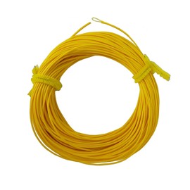 Aventik Trout Fly Fishing Line Weight Forward Floating Fly Line with Exposed Loop Easy Line ID(1pcs-Yellow,6F)