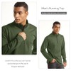 TACVASEN Men's 1/4 Zip Fleece Long Sleeve Shirts Running Shirts