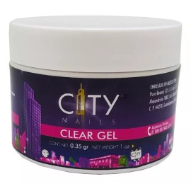 City Nails Clear Gel City Nails Gel De Construccion , 1 Oz Uñas