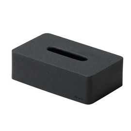 ideaco Soft Pack, Thin Dedicated Tissue Box, Width 7.9 x Depth 4.7 x Height 2.6 inches (20 x 12 x 6.5 cm), Tissue Case SP Compact Stone Sand Black