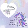 zaxsj Sterling Silver Cat/Pug/Elephant/Panda/Axolotl/Unicorn/Cow Rings : Adjustable Cute Animal Hypoallergenic