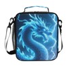Dragon Blue Lightning Lunch Box Insulated Lunch Bag Prep Kids