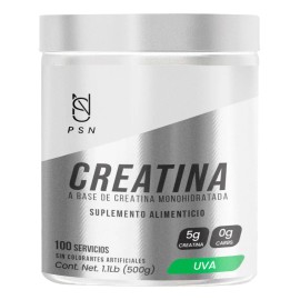 Creatina Monohidratada En Polvo Psn 500g 100 Servicios Uva