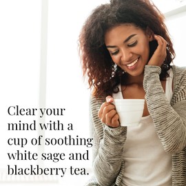 The Republic of Tea Blackberry Sage Full-Leaf Loose Black Tea, 3.5 oz Refill Bag | Steeps 50 Cups