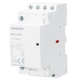 Wengart Household Contactor WCT-25, 3NO1NC, AC230V 25A, Precise Control, High Efficiency and Energy Saving Improve the Efficiency of the Electrical System